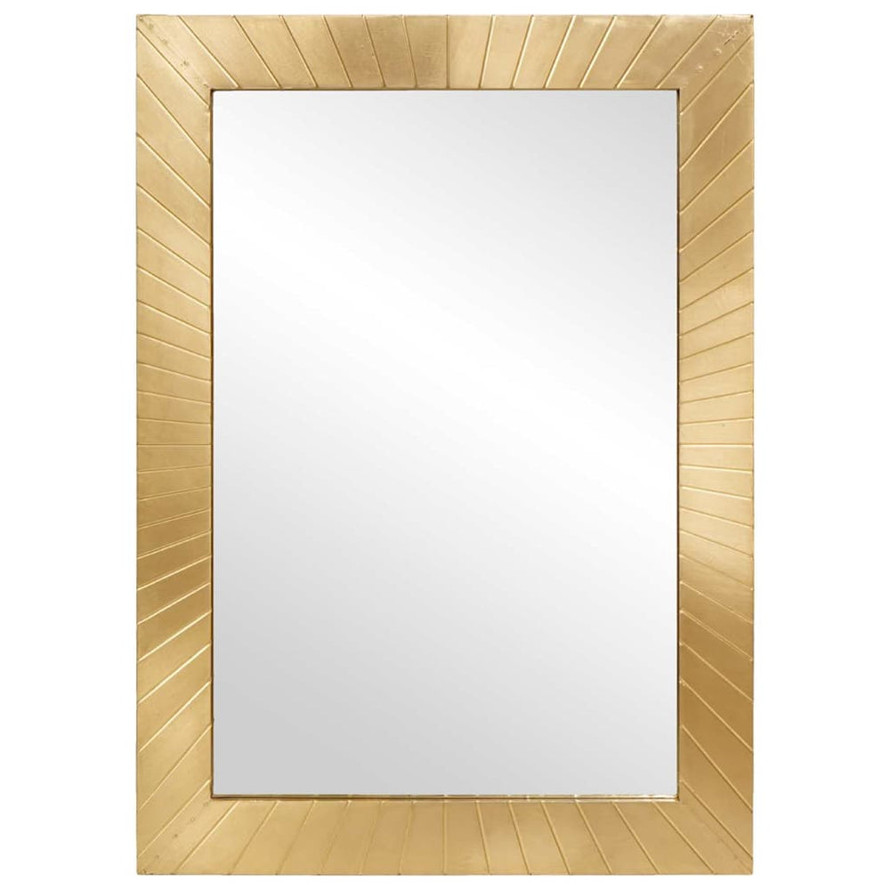 Schwarzer und goldener Badezimmerspiegel 50x70 cm