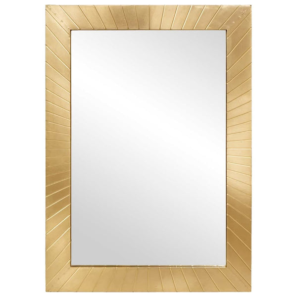 Schwarzer und goldener Badezimmerspiegel 50x70 cm