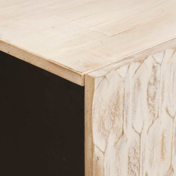 TV-Schrank Weiß gewaschen 105 cm