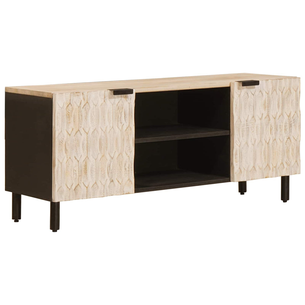 TV-Schrank Weiß gewaschen 105 cm