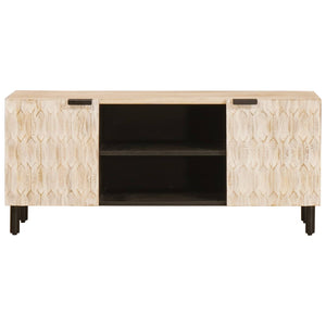 TV-Schrank Weiß gewaschen 105 cm