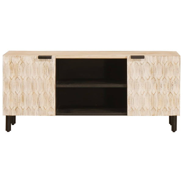 TV-Schrank Weiß gewaschen 105 cm