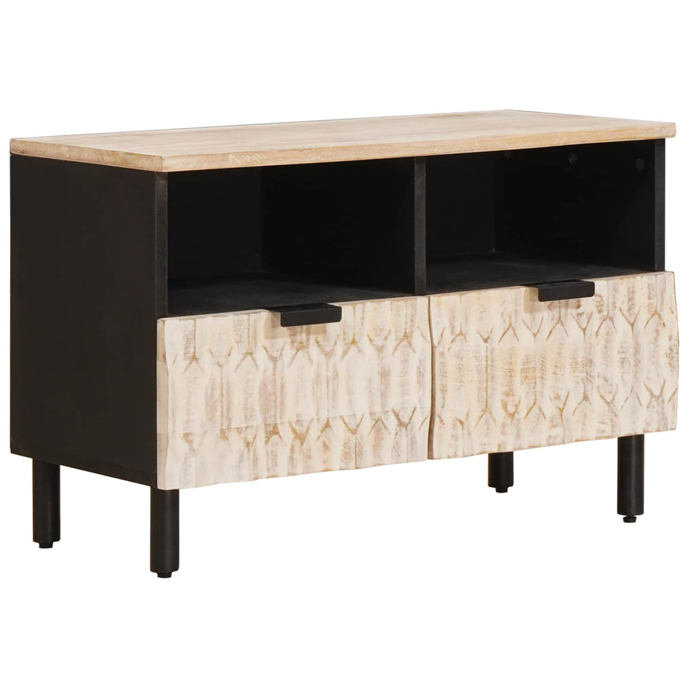 TV-Schrank, Weiß gewaschen, 70 cm