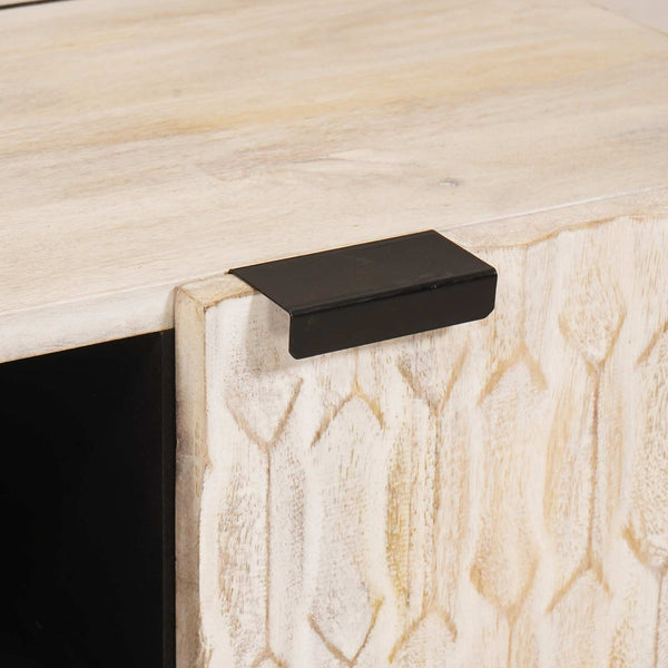 TV-Schrank Weiß Gewaschen 80x33x46 cm