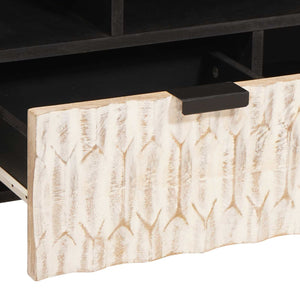 TV-Schrank Weiß Gewaschen 100 cm