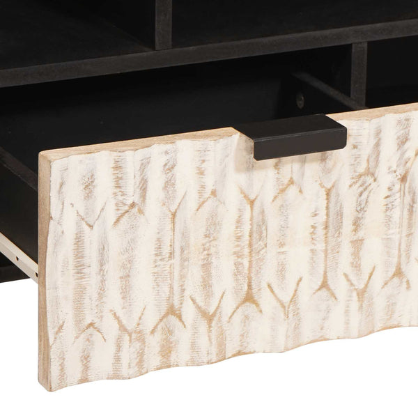 TV-Schrank Weiß Gewaschen 100 cm