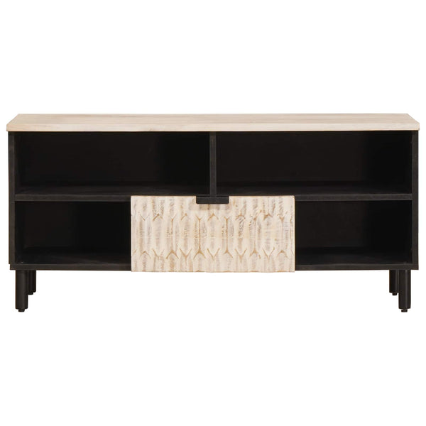 TV-Schrank Weiß Gewaschen 100 cm