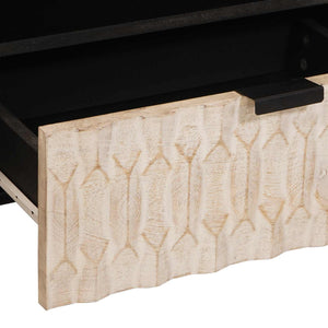 TV-Schrank, Weiß gewaschen, 80 cm