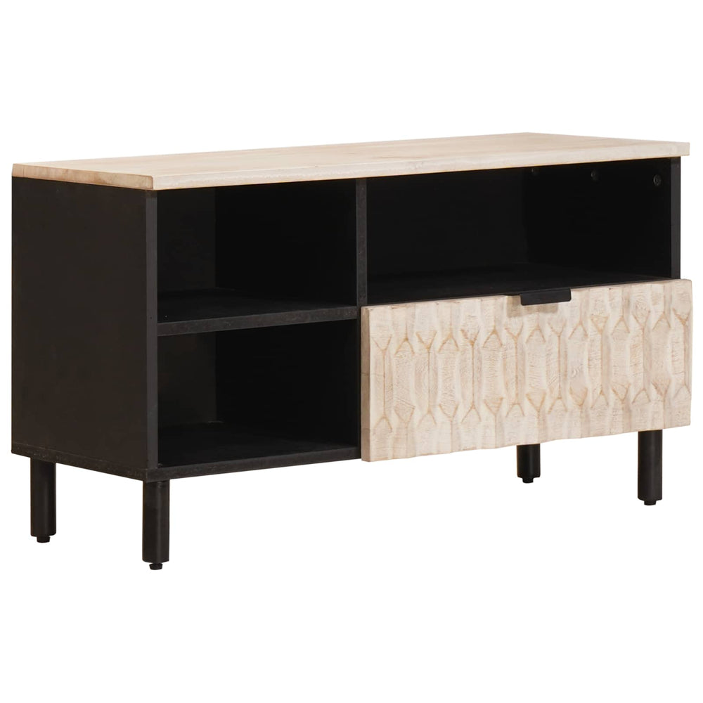 TV-Schrank, Weiß gewaschen, 80 cm