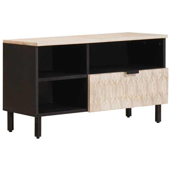TV-Schrank, Weiß gewaschen, 80 cm