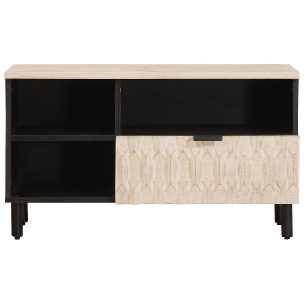 TV-Schrank, Weiß gewaschen, 80 cm