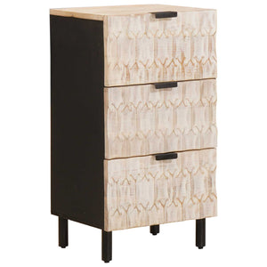 Sideboard Weiß Gewaschen 40x33x75 cm