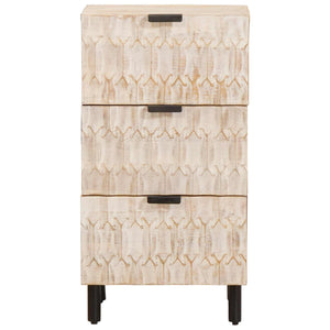 Sideboard Weiß Gewaschen 40x33x75 cm