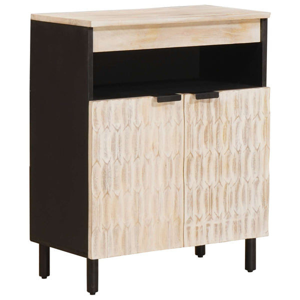 Sideboard Weiß gewaschen 60x33x75 cm