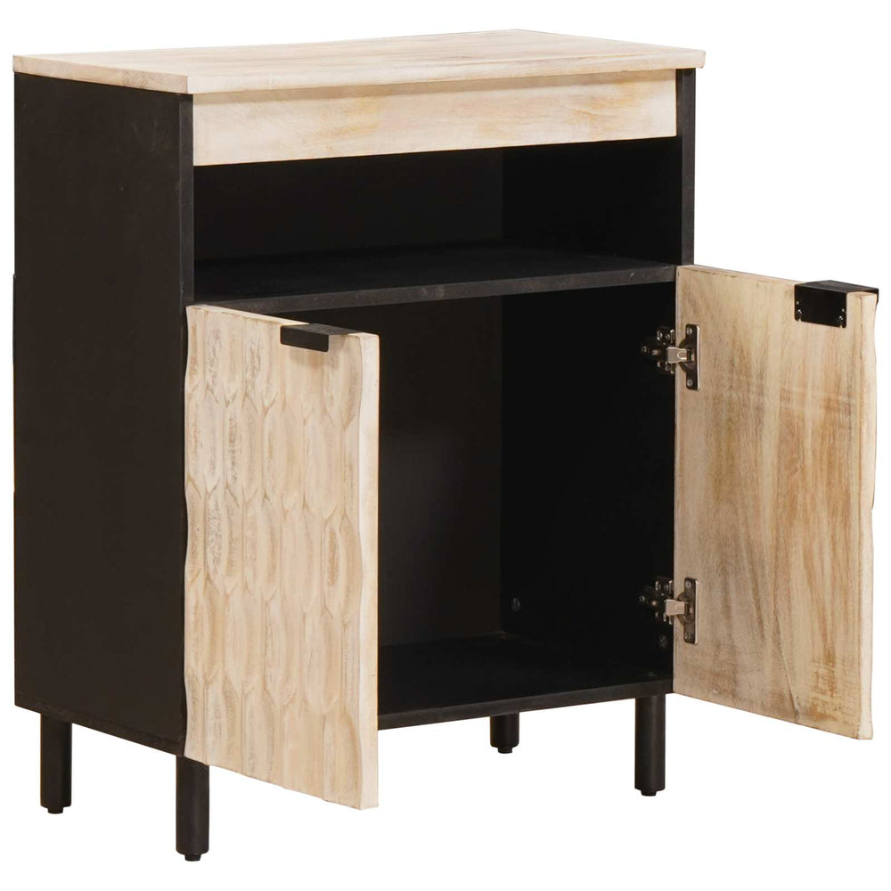 Sideboard Weiß gewaschen 60x33x75 cm
