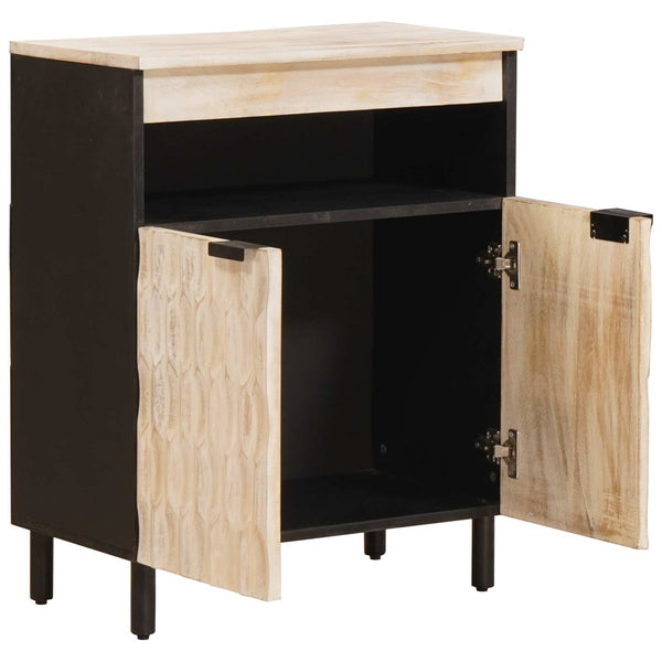 Sideboard Weiß gewaschen 60x33x75 cm