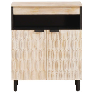 Sideboard Weiß gewaschen 60x33x75 cm