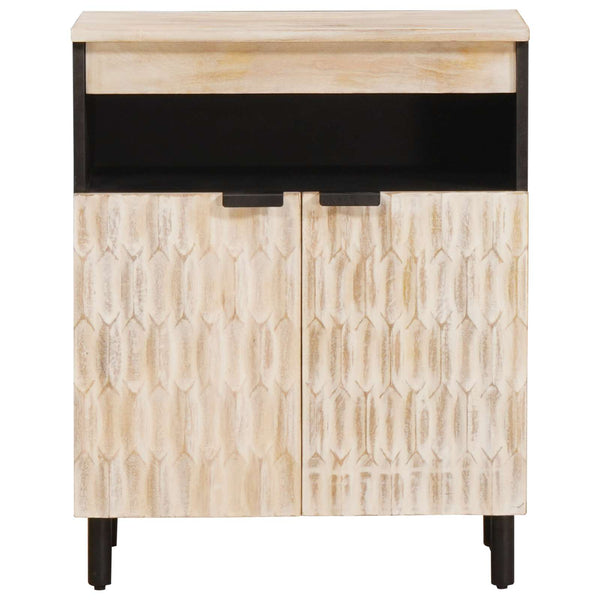 Sideboard Weiß gewaschen 60x33x75 cm