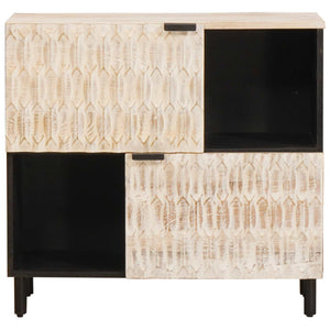 Sideboard Weiß Gewaschen 80x33x75 cm