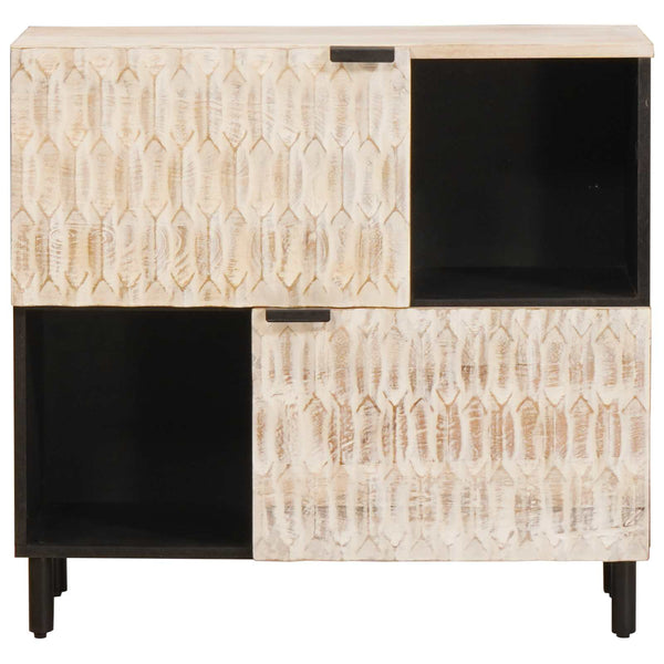 Sideboard Weiß Gewaschen 80x33x75 cm