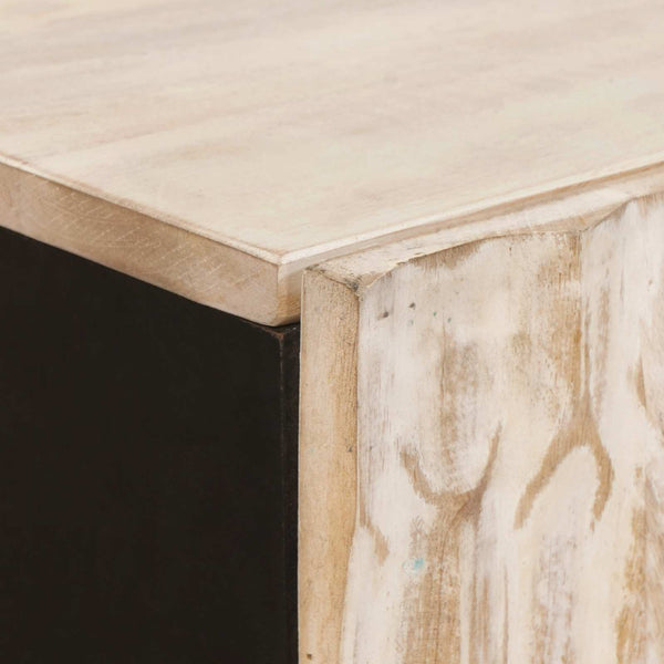 Highboard Weiß Gewaschen 60x33x100cm
