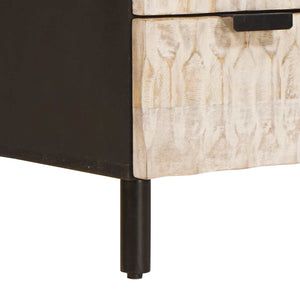 Highboard Weiß Gewaschen 60x33x100cm