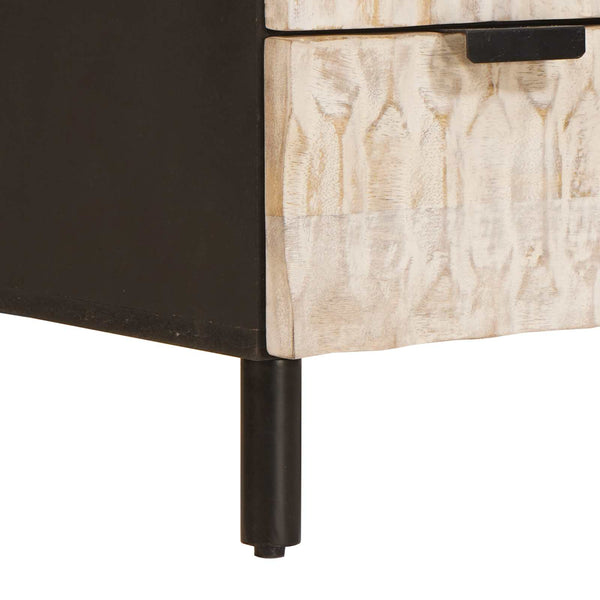Highboard Weiß Gewaschen 60x33x100cm