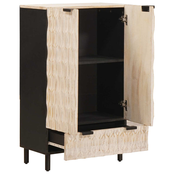 Highboard Weiß Gewaschen 60x33x100cm