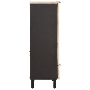 Highboard Weiß Gewaschen 60x33x100cm