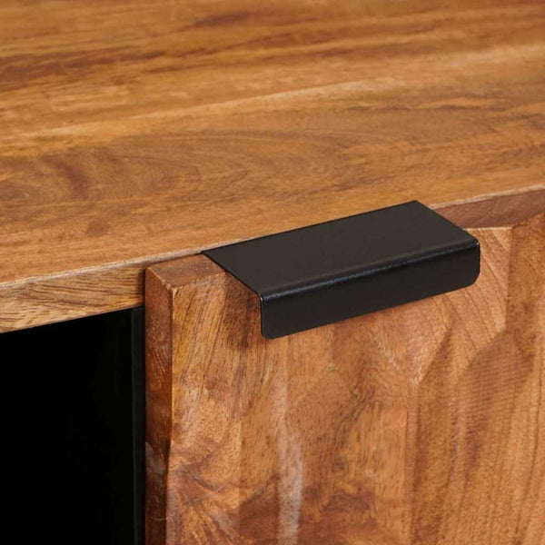Meuble TV vidaXL avec étagère en acacia marron 105 x 33 x 46 cm