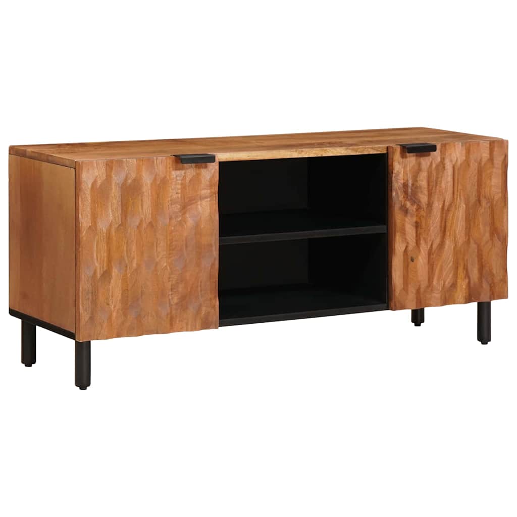 Meuble TV vidaXL avec étagère en acacia marron 105 x 33 x 46 cm