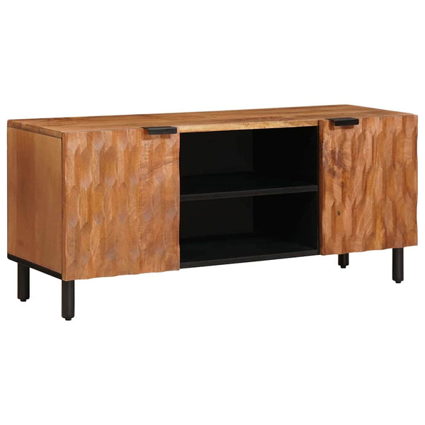 Meuble TV vidaXL avec étagère en acacia marron 105 x 33 x 46 cm