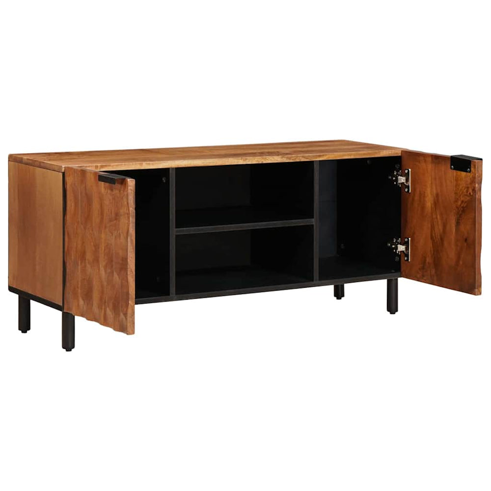 Meuble TV vidaXL avec étagère en acacia marron 105 x 33 x 46 cm