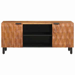 Meuble TV vidaXL avec étagère en acacia marron 105 x 33 x 46 cm