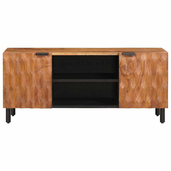Meuble TV vidaXL avec étagère en acacia marron 105 x 33 x 46 cm