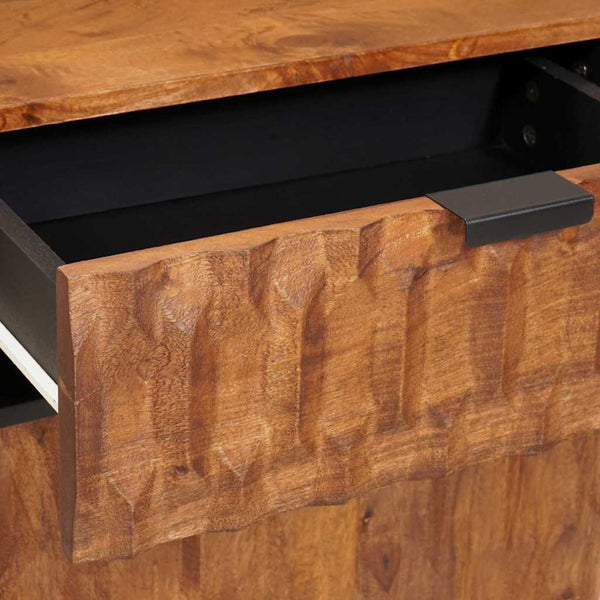 Nachttisch Braun Mango Massivholz 50x33x60cm