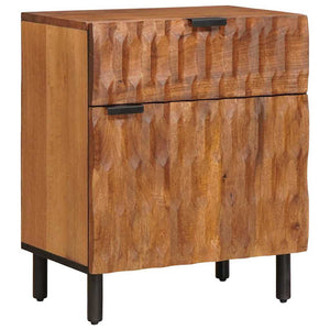 Nachttisch Braun Mango Massivholz 50x33x60cm