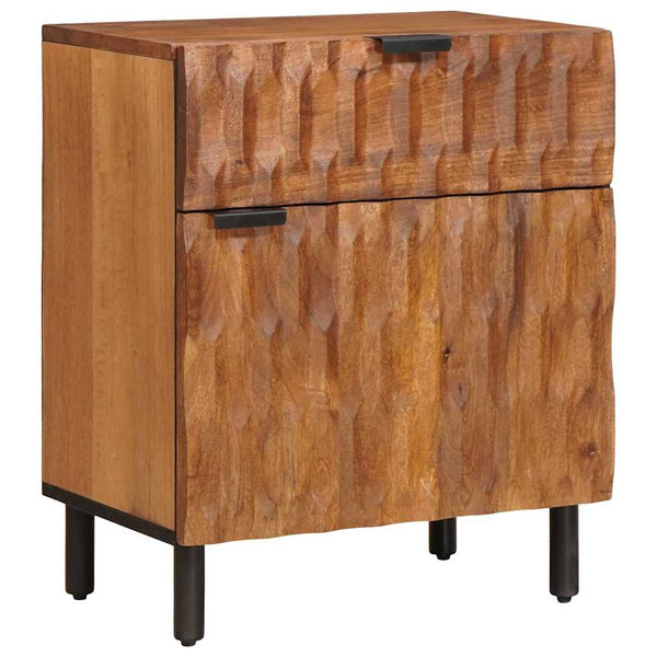 Nachttisch Braun Mango Massivholz 50x33x60cm
