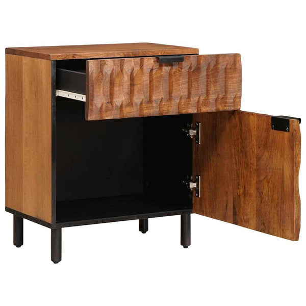 Nachttisch Braun Mango Massivholz 50x33x60cm