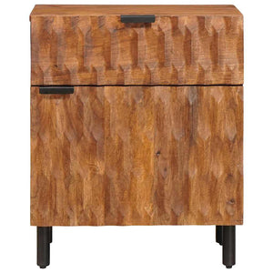 Nachttisch Braun Mango Massivholz 50x33x60cm