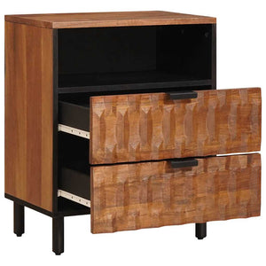 Nachttisch Braun Mango Massivholz 50x33x62cm