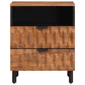 Nachttisch Braun Mango Massivholz 50x33x62cm