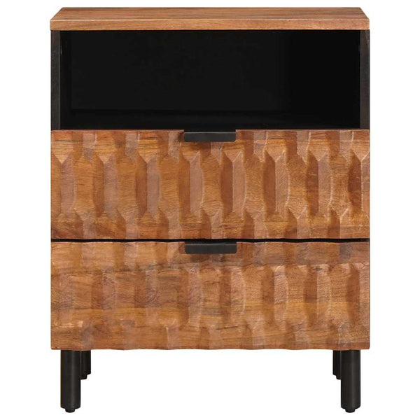 Nachttisch Braun Mango Massivholz 50x33x62cm