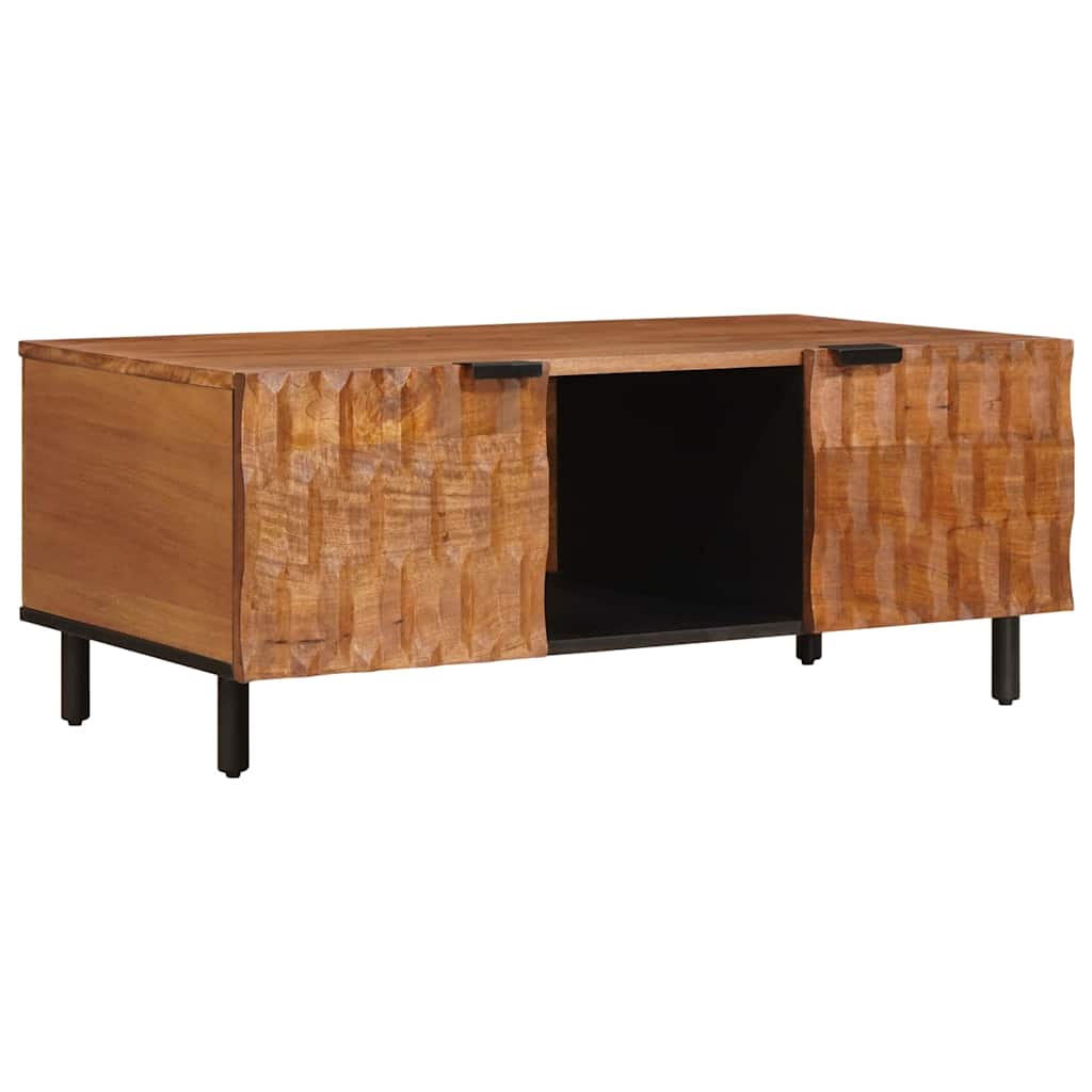 Couchtisch Braun Mango Massivholz 100x54 cm