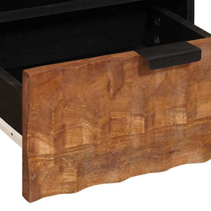 Couchtisch Braun Mango Massivholz 80x54 cm