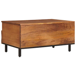 Couchtisch Braun Mango Massivholz 80x54 cm