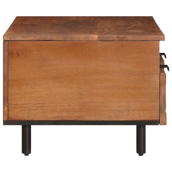 Couchtisch Braun Mango Massivholz 80x54 cm