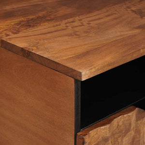 TV-Schrank mit Regal Akazienbraun 80 cm