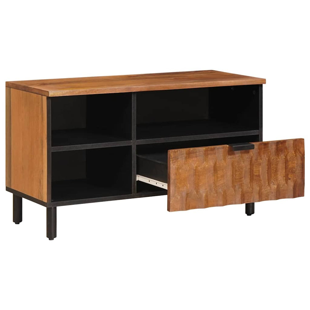 Meuble TV vidaXL avec étagère finition acacia marron 80 x 33 x 46 cm