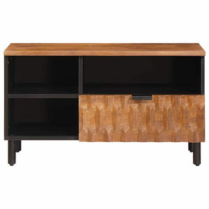 TV-Schrank mit Regal Akazienbraun 80 cm